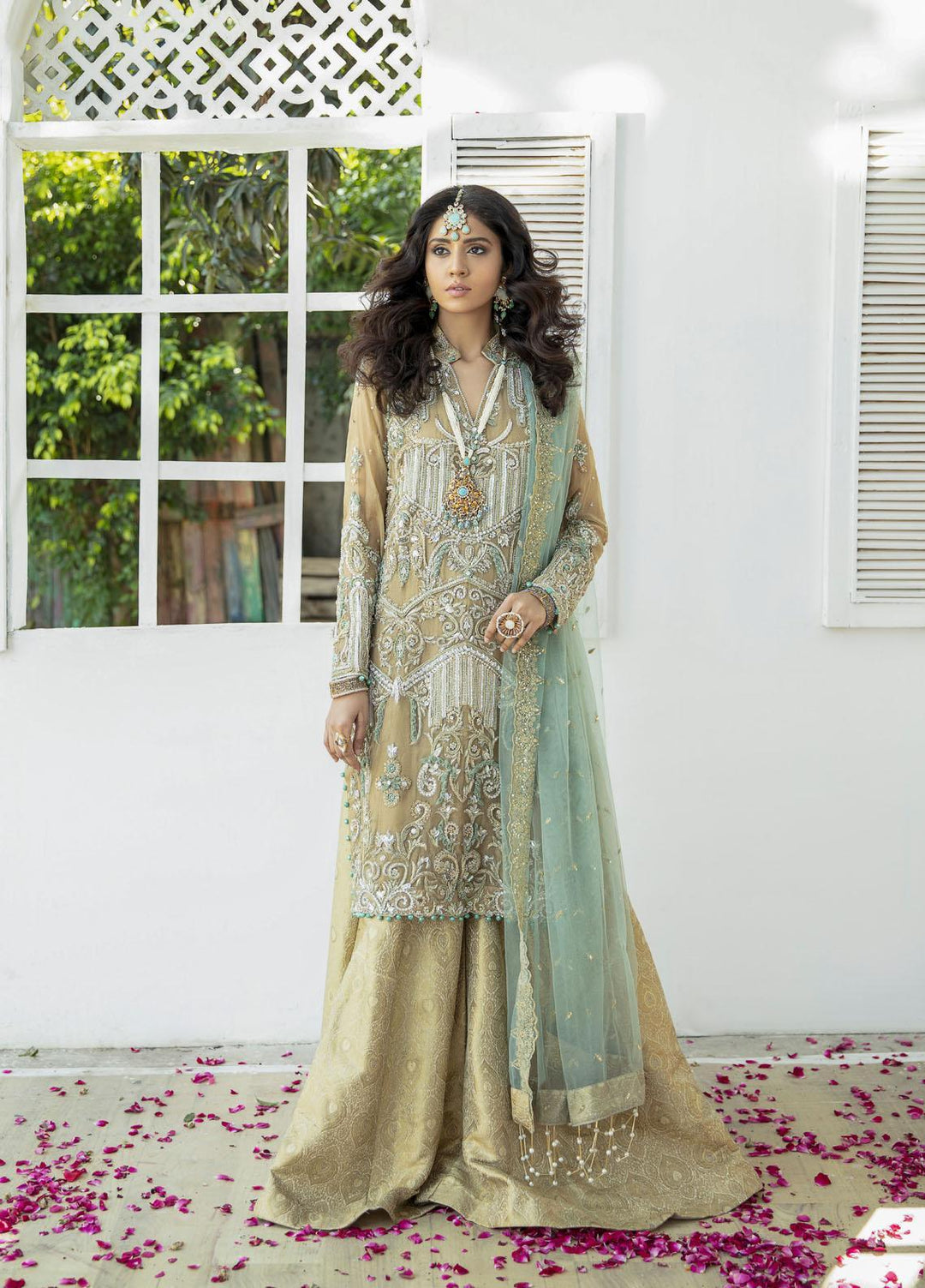 AJR Couture - Abbas Jamil Rajpoot Luxury Pret Bridal Chiffon 3 Piece Dress AJR22BRD CHAMBELI