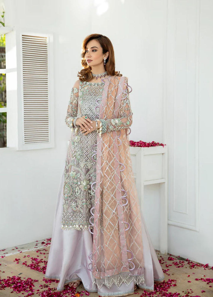 AJR Couture - Abbas Jamil Rajpoot Luxury Pret Bridal Net 3 Piece Dress AJR22BRD AVERILL