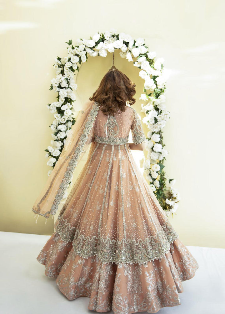 AJR Couture - Abbas Jamil Rajpoot Luxury Pret Bridal Net 3 Piece Dress AJR22BRD SOPHIA