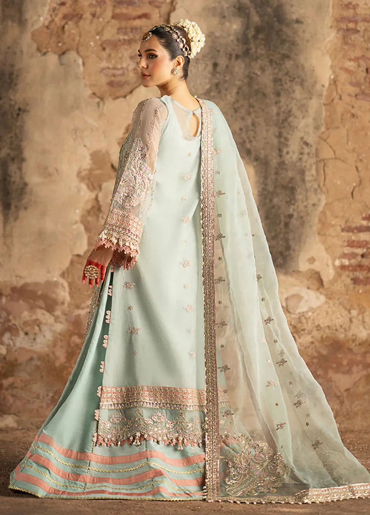 AJR Couture Embroidered Organza Suit Unstitched 3 Piece AJR24LF AFF-01 Nirvana - Luxury Collection