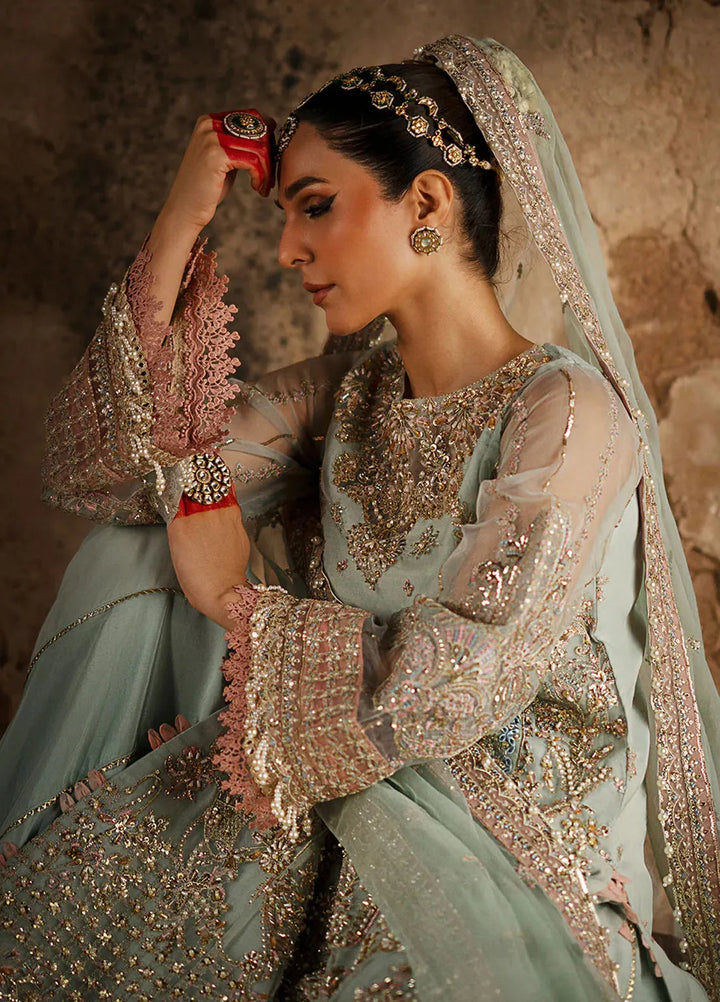 AJR Couture Embroidered Organza Suit Unstitched 3 Piece AJR24LF AFF-01 Nirvana - Luxury Collection