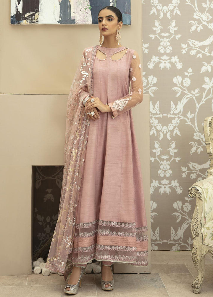 AJR Couture - Abbas Jamil Rajpoot Luxury Pret  Raw Silk 3 Piece Dress AJR21P LP-05 Daisy