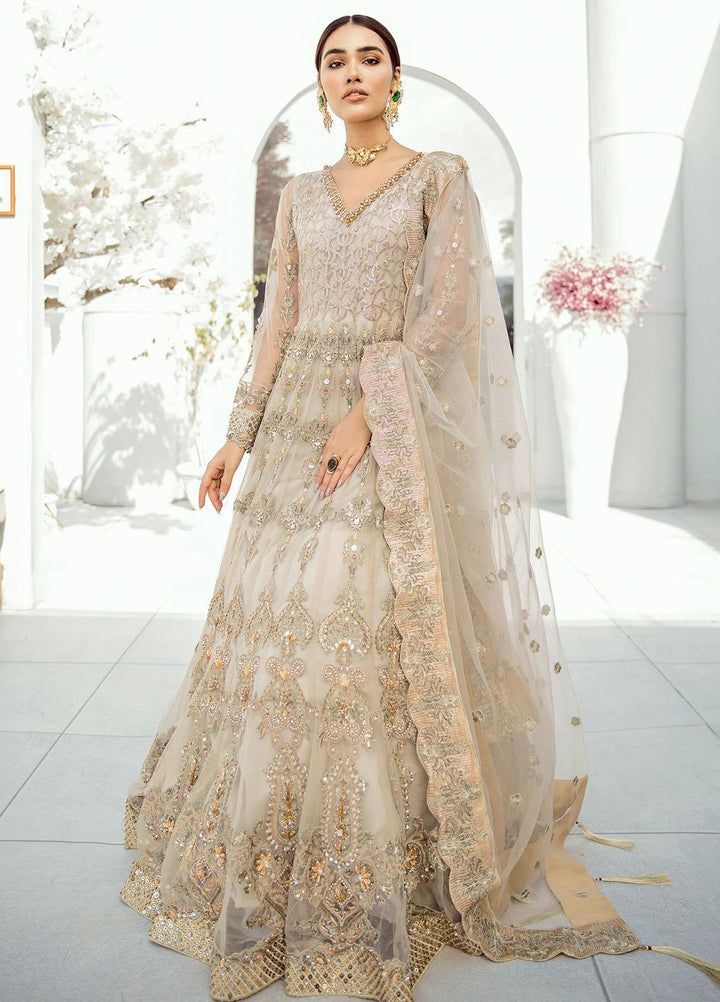 Akbar Aslam Embroidered Net Suits Unstitched 3 Piece AA21F  1314 ASTILBE - Festive Collection