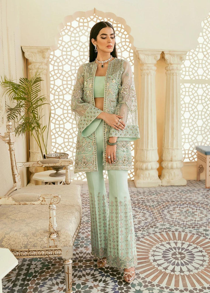 Akbar Aslam Embroidered Organza Suits Unstitched 3 Piece AA22F JUAN - Luxury Formals Collection