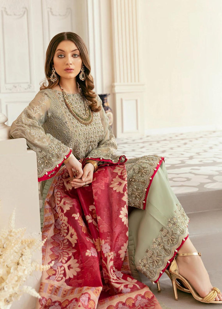 Akbar Aslam Embroidered Missouri Suits Unstitched 3 Piece AA22F ZANZIBAR - Luxury Formals Collection