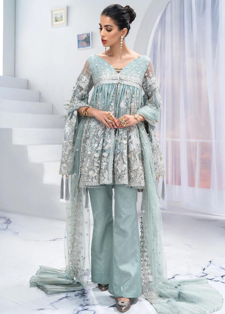 Akbar Aslam Embroidered Net Suits Unstitched 3 Piece AA21F AW08 CELOSIA - Festive Collection