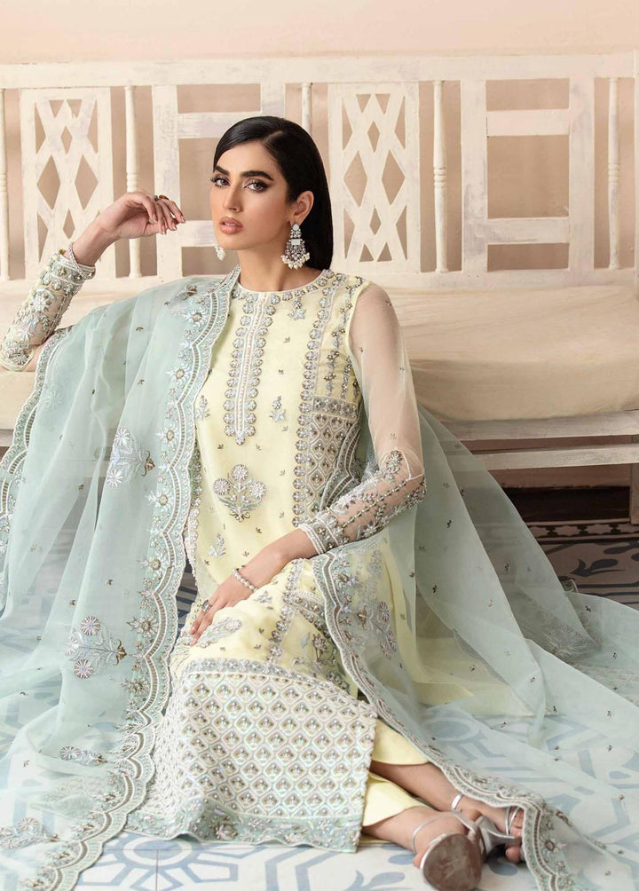 Akbar Aslam Embroidered Organza Suits Unstitched 3 Piece AA22WD AA-1447 Acira - Wedding Formal Collection