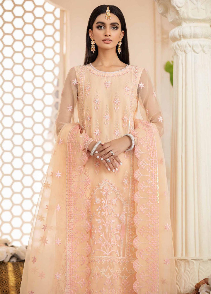 Akbar Aslam Embroidered Organza Suits Unstitched 3 Piece AA22WD AA-1450 Irene - Wedding Formal Collection