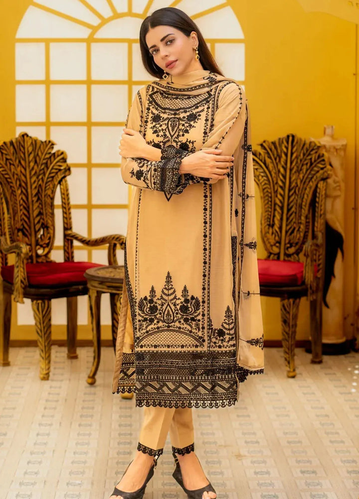 Al Harir Pret Embroidered Chiffon 3 Piece Suit Ayeza Skin