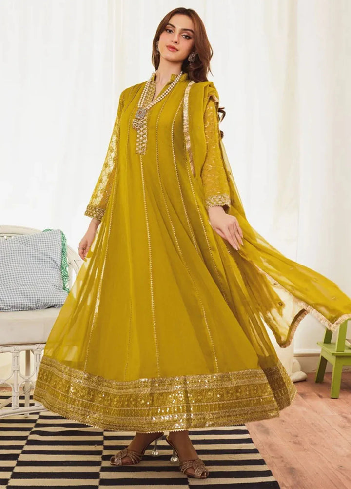 Al Harir Pret Embroidered Chiffon 3 Piece Suit Zarif Dhaani