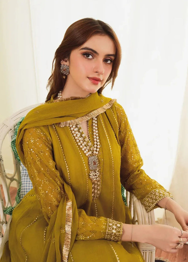 Al Harir Pret Embroidered Chiffon 3 Piece Suit Zarif Dhaani