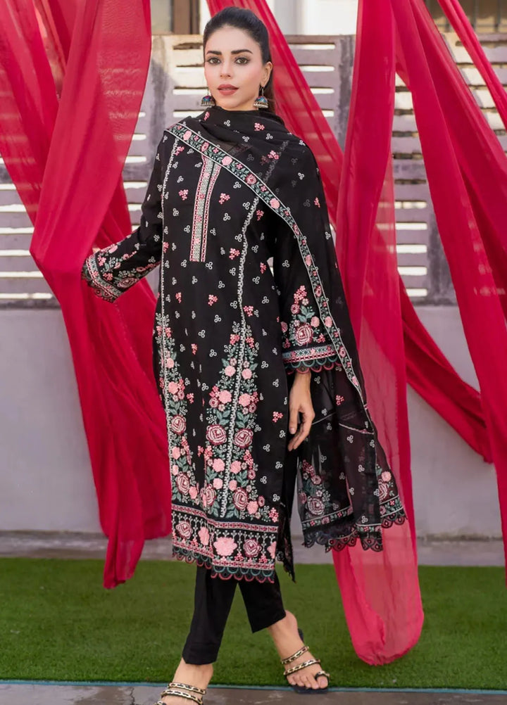 Al Harir Pret Embroidered Cotton 3 Piece Suit Zimal