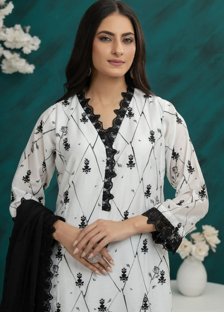 Al Harir Pret Embroidered Raw Silk 3 Piece Suit Saroor