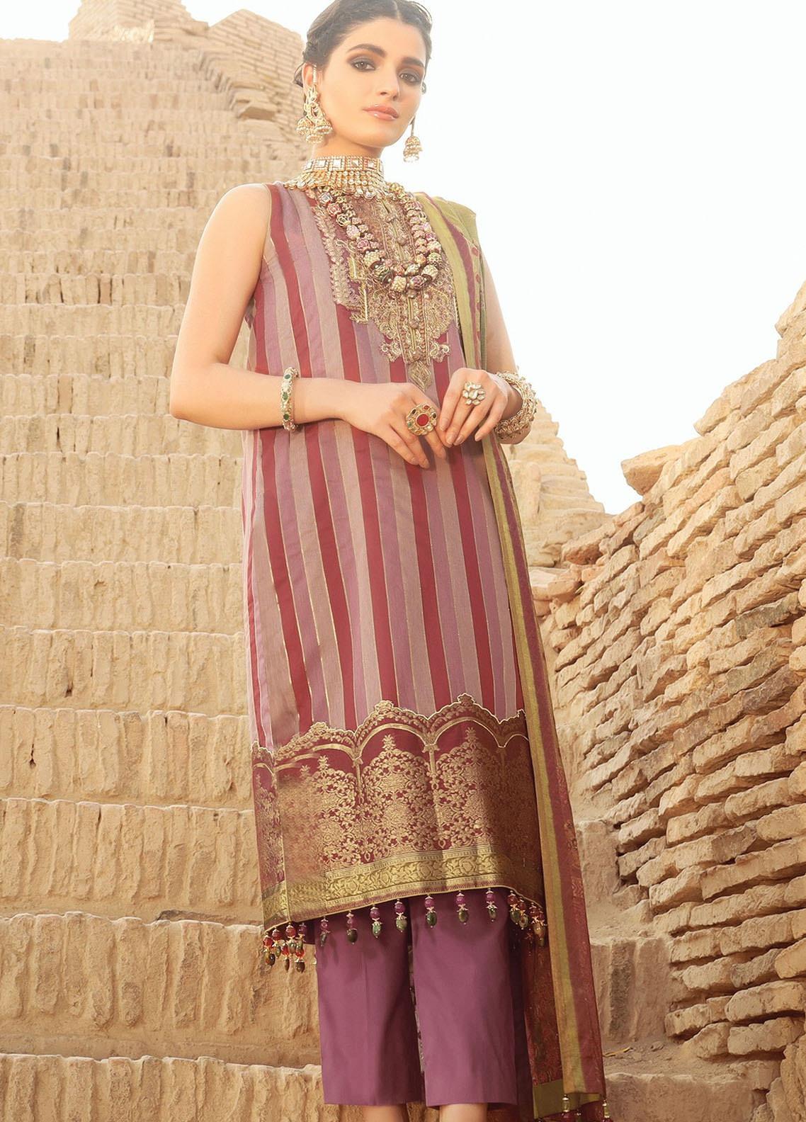 Al Karam Embroidered Viscose Suits Unstitched 3 Piece AK22FW FC-W-25J-22-3-Green - Festive Collection