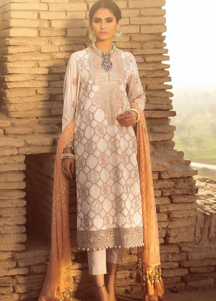 Al Karam Embroidered Lawn Suits Unstitched 3 Piece AK21F FC-21H-21 - Summer Collection