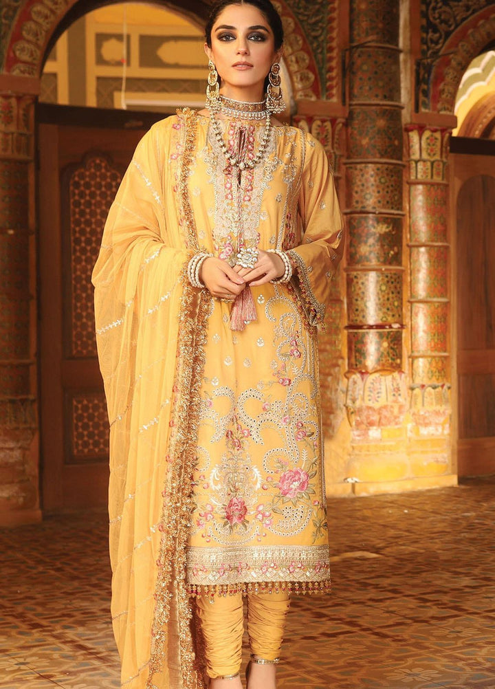 Al Karam Embroidered Lawn Suits Unstitched 3 Piece AK21F FC-22H-21 - Summer Collection