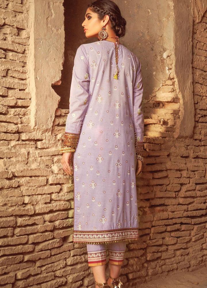 Al Karam Embroidered Lawn Suits Unstitched 2 Piece AK21F FC-24I-21 - Summer Collection