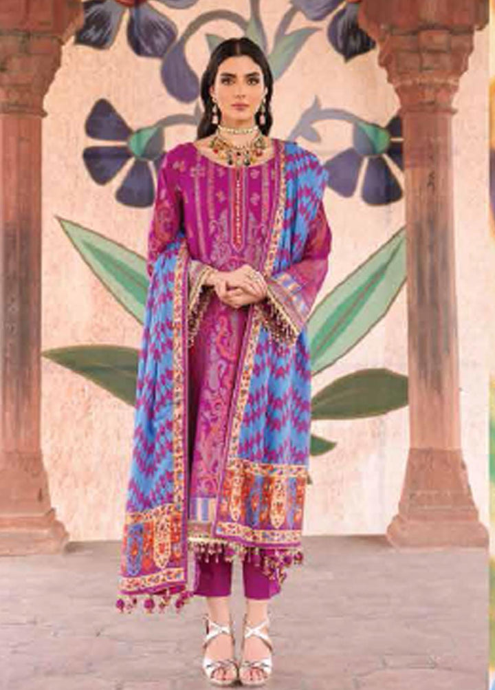 Al Karam Embroidered Jacquard Suits Unstitched 3 Piece AK21FW FC-W-08C-21-3 - Winter Collection