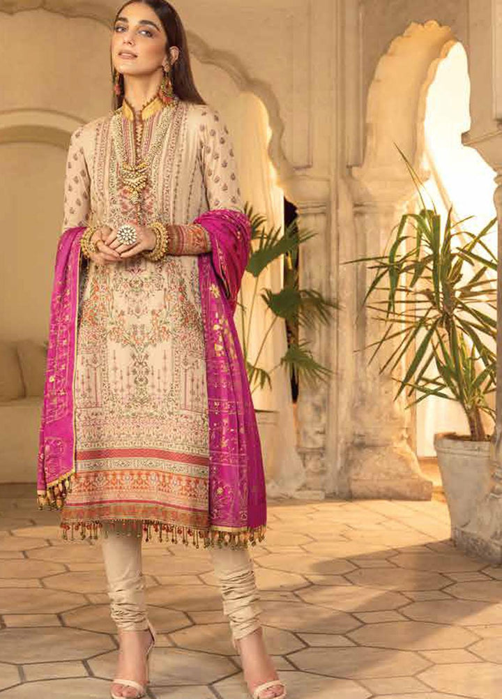Al Karam Embroidered Jacquard Suits Unstitched 3 Piece AK21FW FC-W-10C-21-3 - Winter Collection