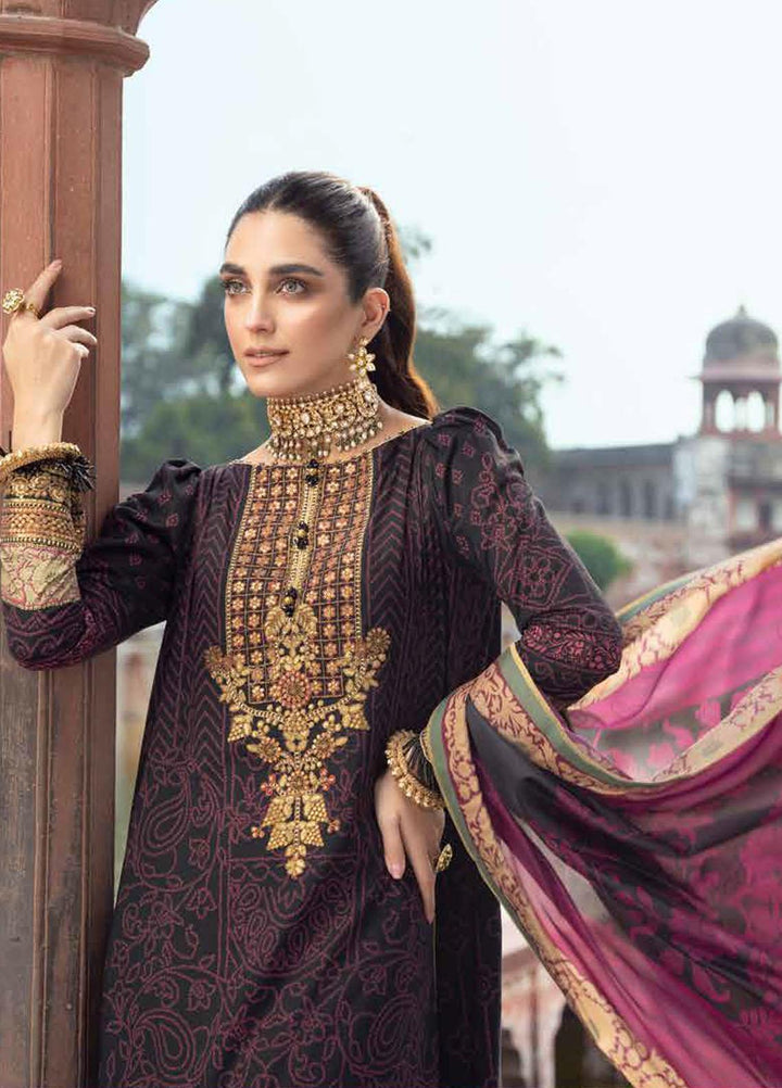 Al Karam Embroidered Cotton Silk Suits Unstitched 3 Piece AK21FW FC-W-20G-21-3 - Winter Collection