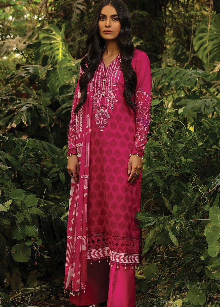 Al Karam Embroidered Lawn Suits Unstitched 2 Piece AK22-SS3 SS-32-22-3-Pink - Spring/Summer Collection