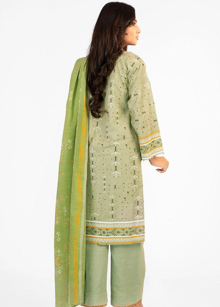 Al Karam Embroidered Khaddar Suits Unstitched 3 Piece AK22W FW-18.1-22-Mint Green - Winter Collection