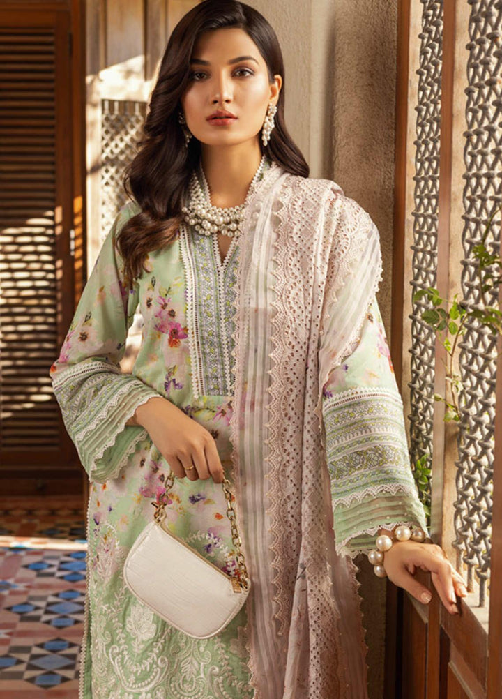 Al Zohaib Embroidered Lawn Suits Unstitched 3 Piece AZ22SNB D-1-B - Summer Collection