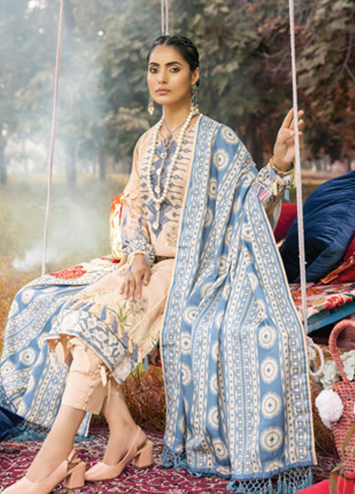 Al Zohaib Embroidered Linen Suits Unstitched 3 Piece AZ21WB D-04 - Winter Collection