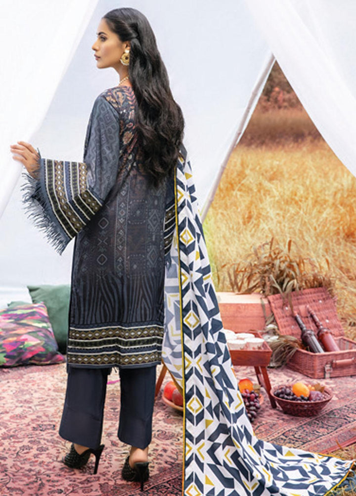 Al Zohaib Embroidered Linen Suits Unstitched 3 Piece AZ21WB D-05 - Winter Collection