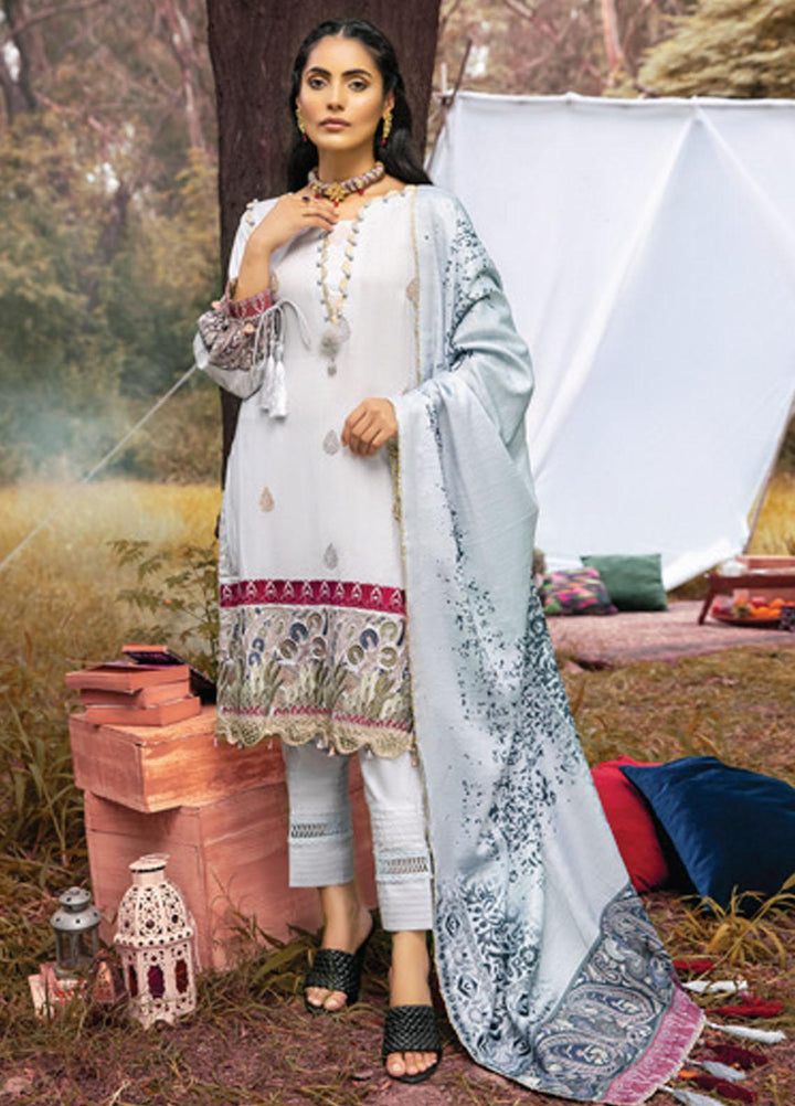 Al Zohaib Embroidered Linen Suits Unstitched 3 Piece AZ21WB D-09 - Winter Collection