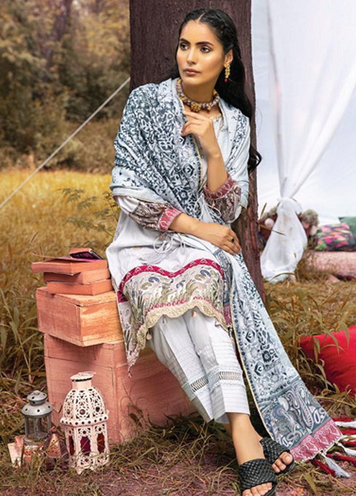 Al Zohaib Embroidered Linen Suits Unstitched 3 Piece AZ21WB D-09 - Winter Collection