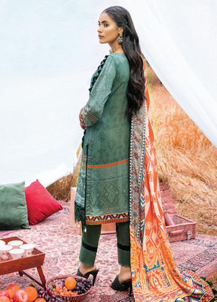 Al Zohaib Embroidered Linen Suits Unstitched 3 Piece AZ21WB D-10 - Winter Collection