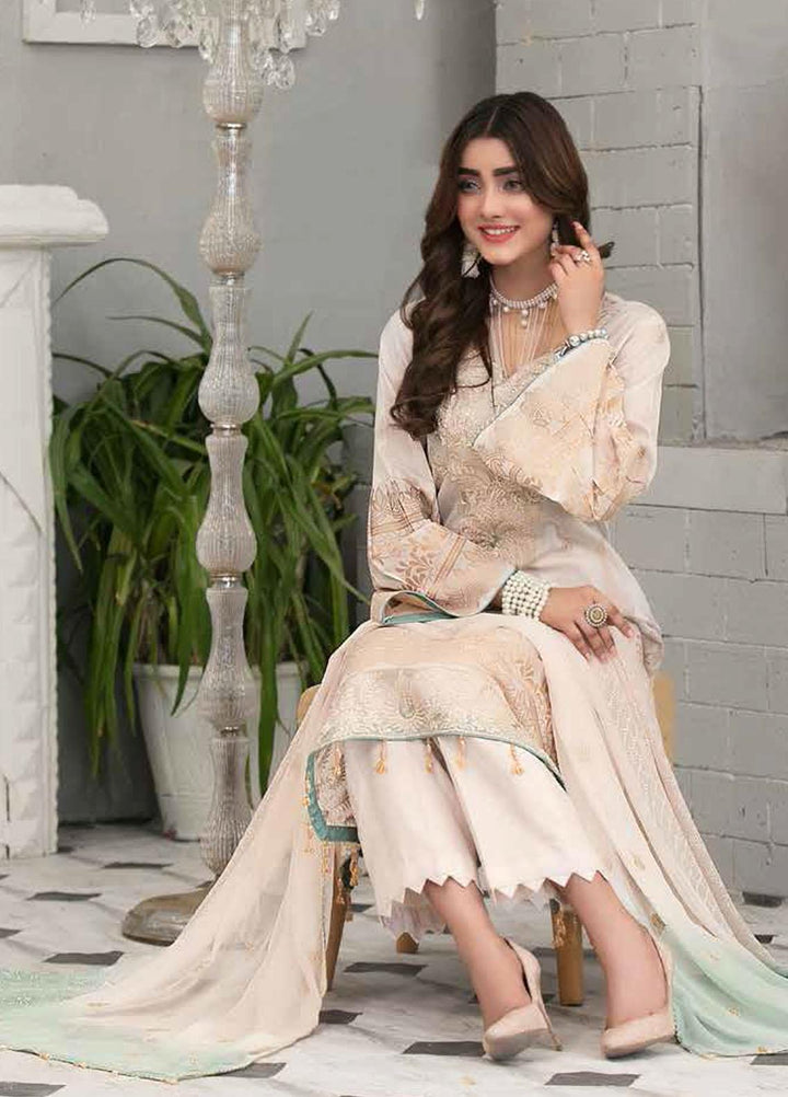 Alesia By Riaz Arts Embroidered Lawn Suits Unstitched 3 Piece RA21A 1232 - Summer Collection