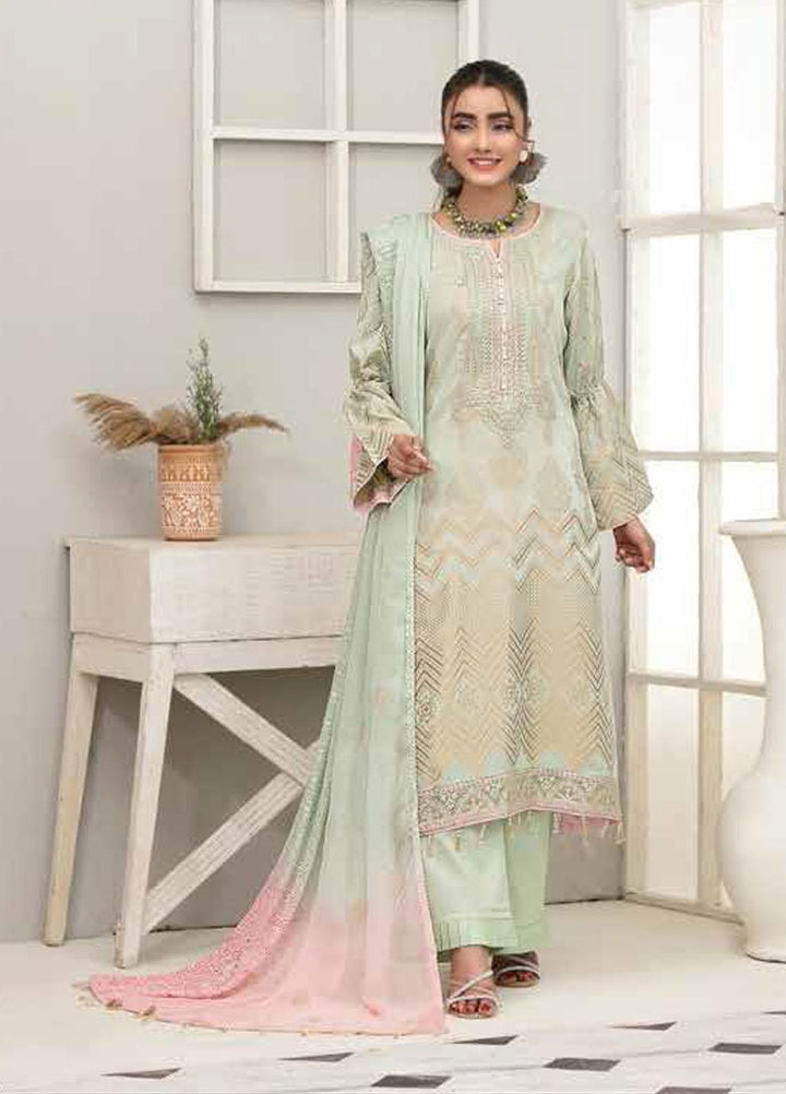 Alesia By Riaz Arts Embroidered Lawn Suits Unstitched 3 Piece RA21A 1234 - Summer Collection