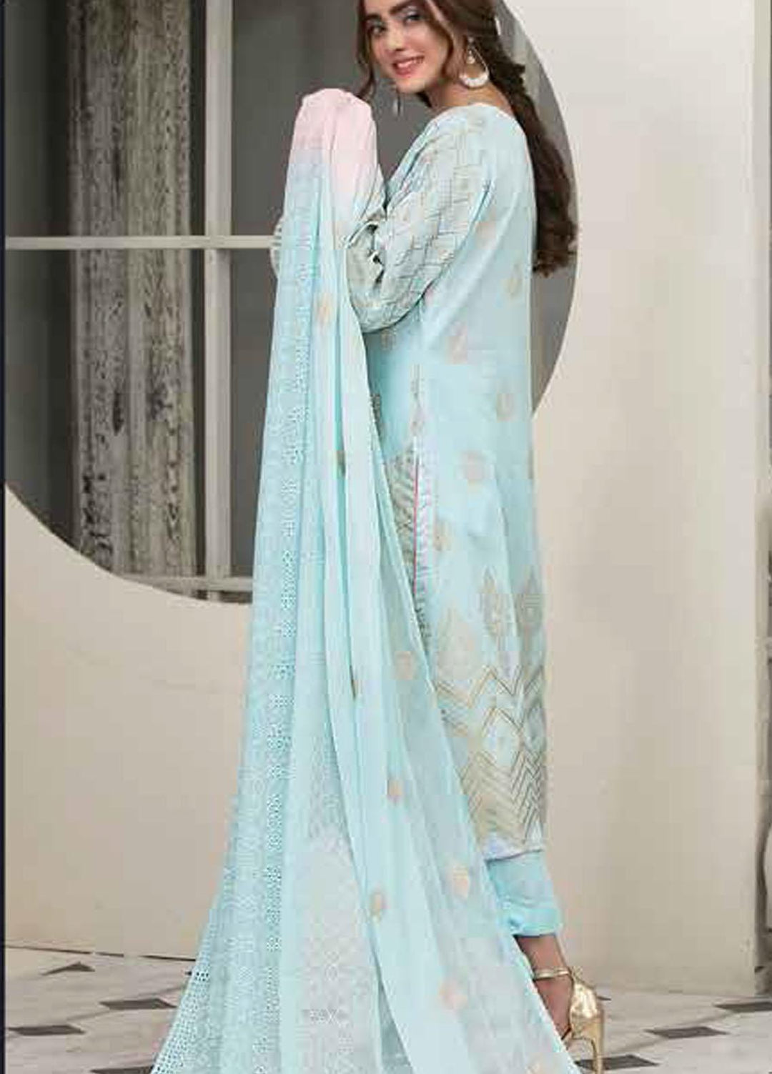 Alesia By Riaz Arts Embroidered Lawn Suits Unstitched 3 Piece RA21A 1235 - Summer Collection