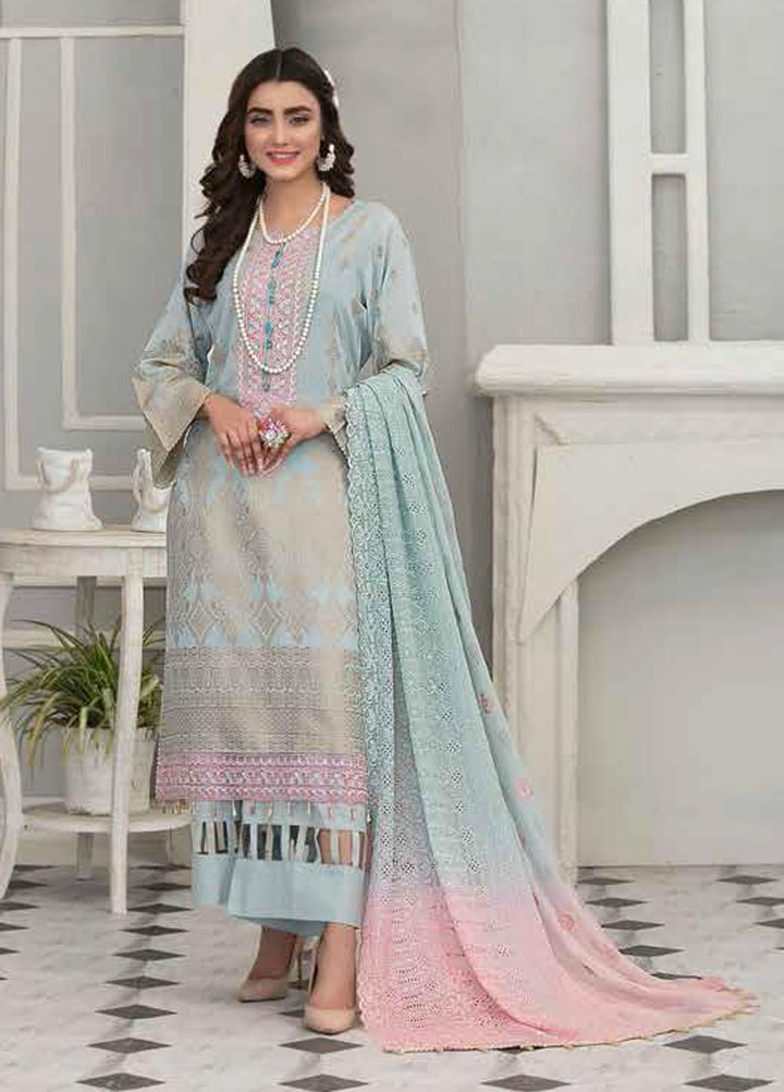 Alesia By Riaz Arts Embroidered Lawn Suits Unstitched 3 Piece RA21A 1238 - Summer Collection