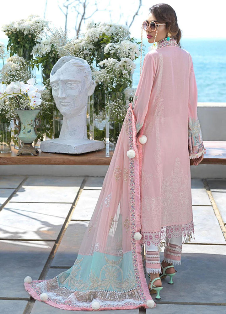 Alif By AJR Couture Embroidered Lawn Suits Unstitched 3 Piece AJR22L AL-08 Cornelia - Luxury Collection