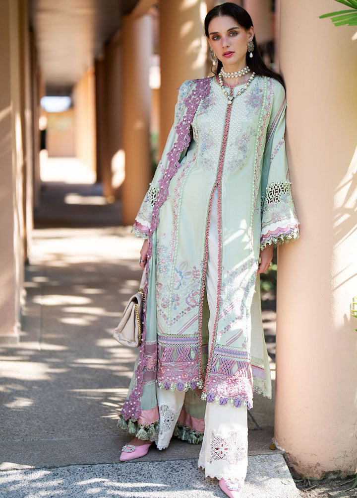 Alif by AJR Couture Embroidered Lawn Suits Unstitched 3 Piece AJR24AL ASL-10 Aura - Luxury Summer Collection