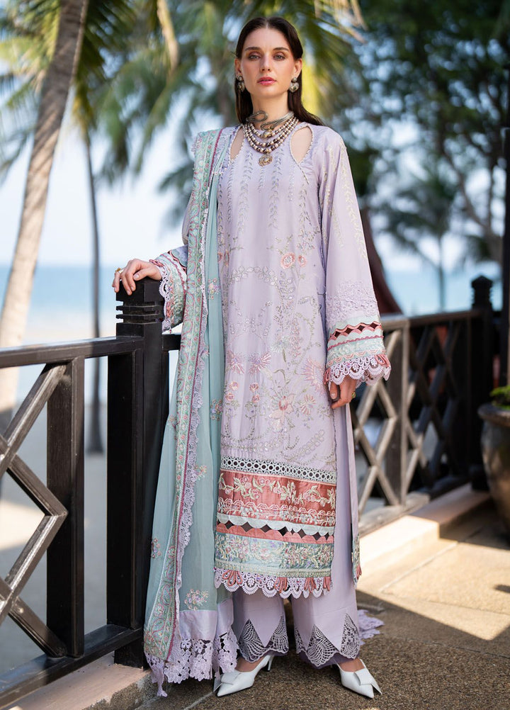 Alif by AJR Couture Embroidered Lawn Suits Unstitched 3 Piece AJR24AL ASL-11 Castle - Luxury Summer Collection