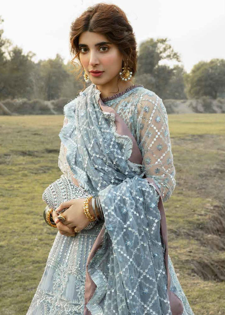 Alif by AJR Couture Embroidered Net Suits Unstitched 4 Piece AJR22GK AGK-04 Inayat - Wedding Collection