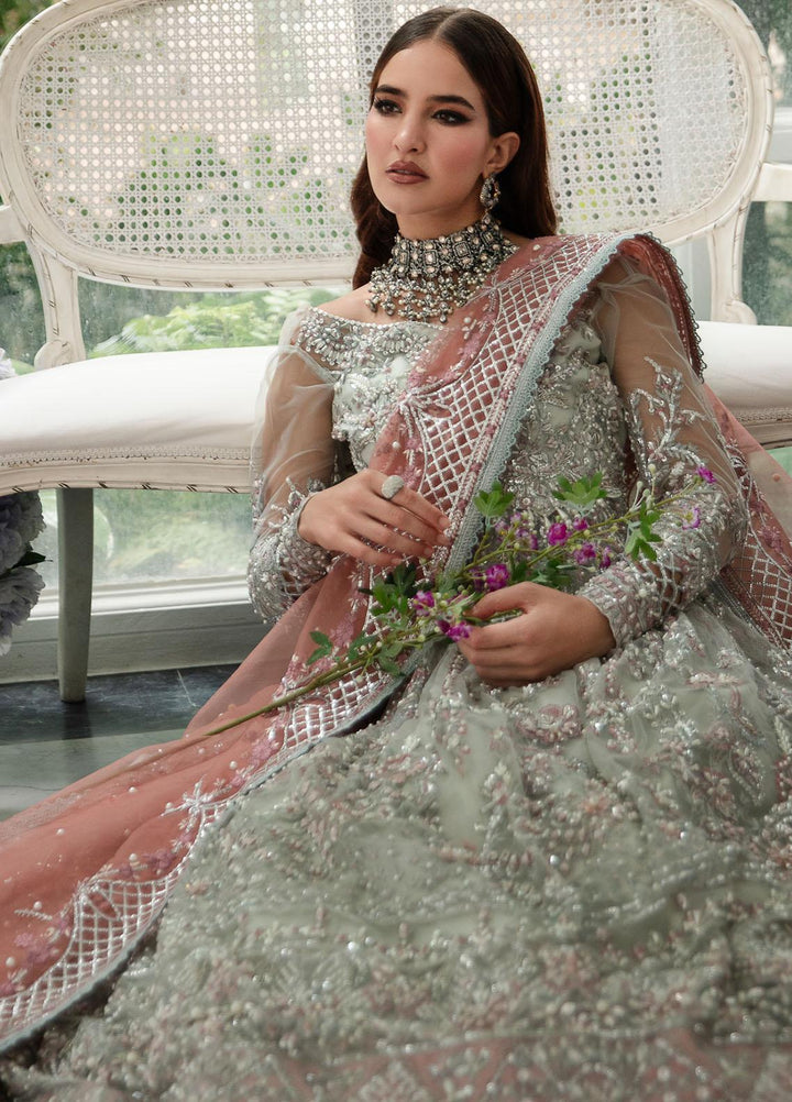 Alif By AJR Couture Embroidered Net Suits Unstitched 4 Piece AJR23AL-LW LWF-01-23 Wisteria - Luxury Wedding Collection