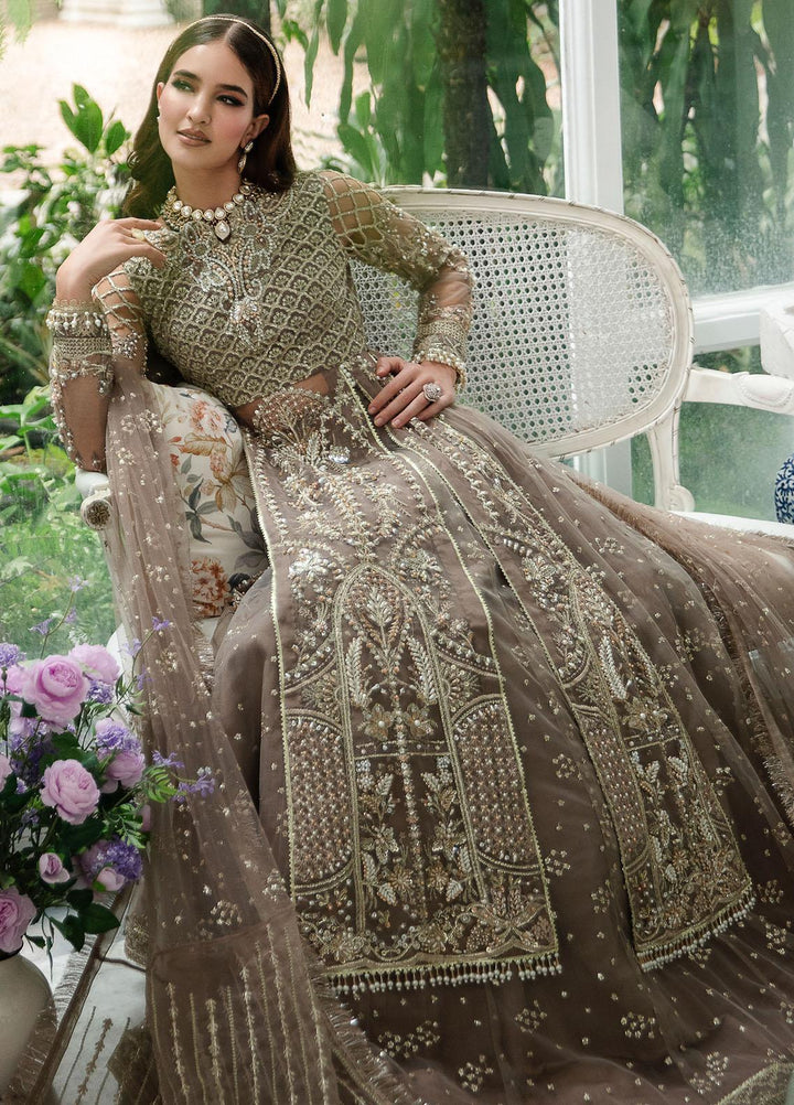Alif By AJR Couture Embroidered Organza Suits Unstitched 4 Piece AJR23AL-LW LWF-07-23 Azalea - Luxury Wedding Collection