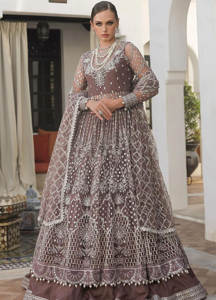 Alif By AJR Couture Embroidered Net Suits Unstitched 4 Piece AJR23AL ALC-04 Blossom - Luxury Collection