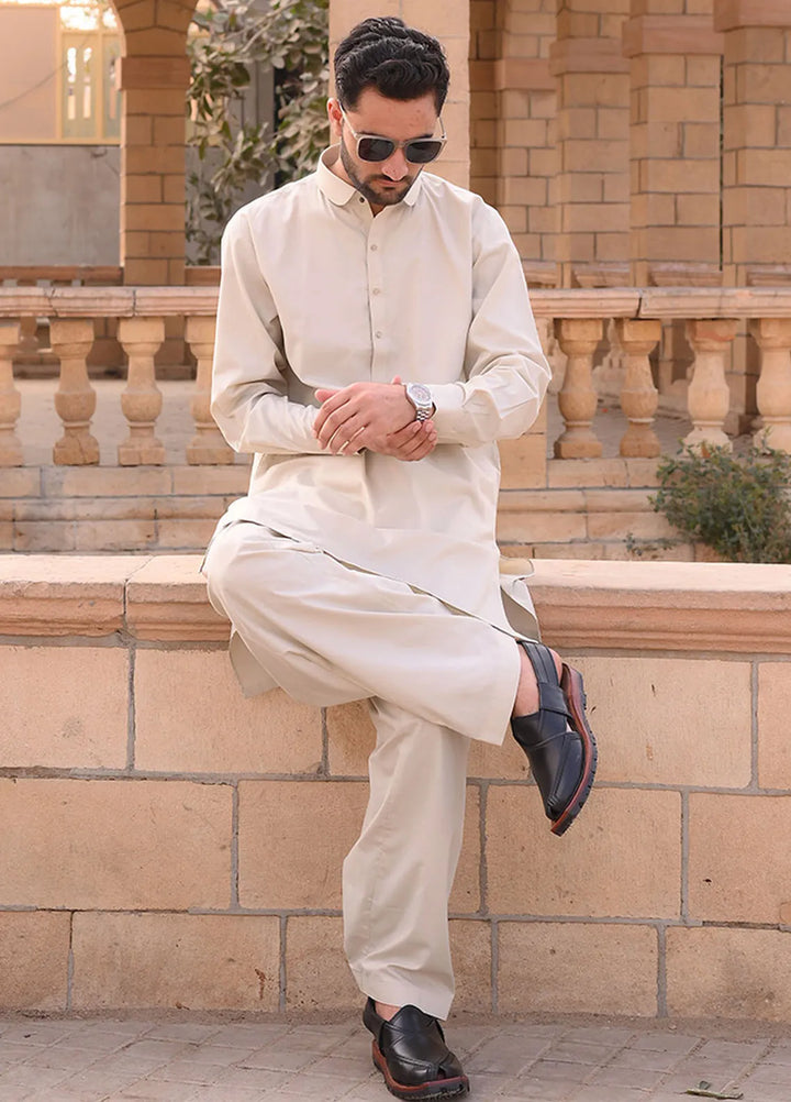 Alif Yay Cotton Plain Mens Shalwar Kameez - AY-013