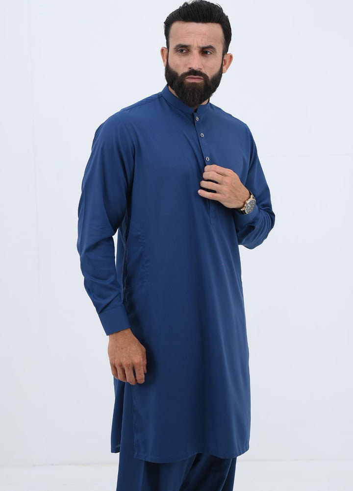 Alif Yay Pret Plain Blended Kurta-Shalwar AY-020