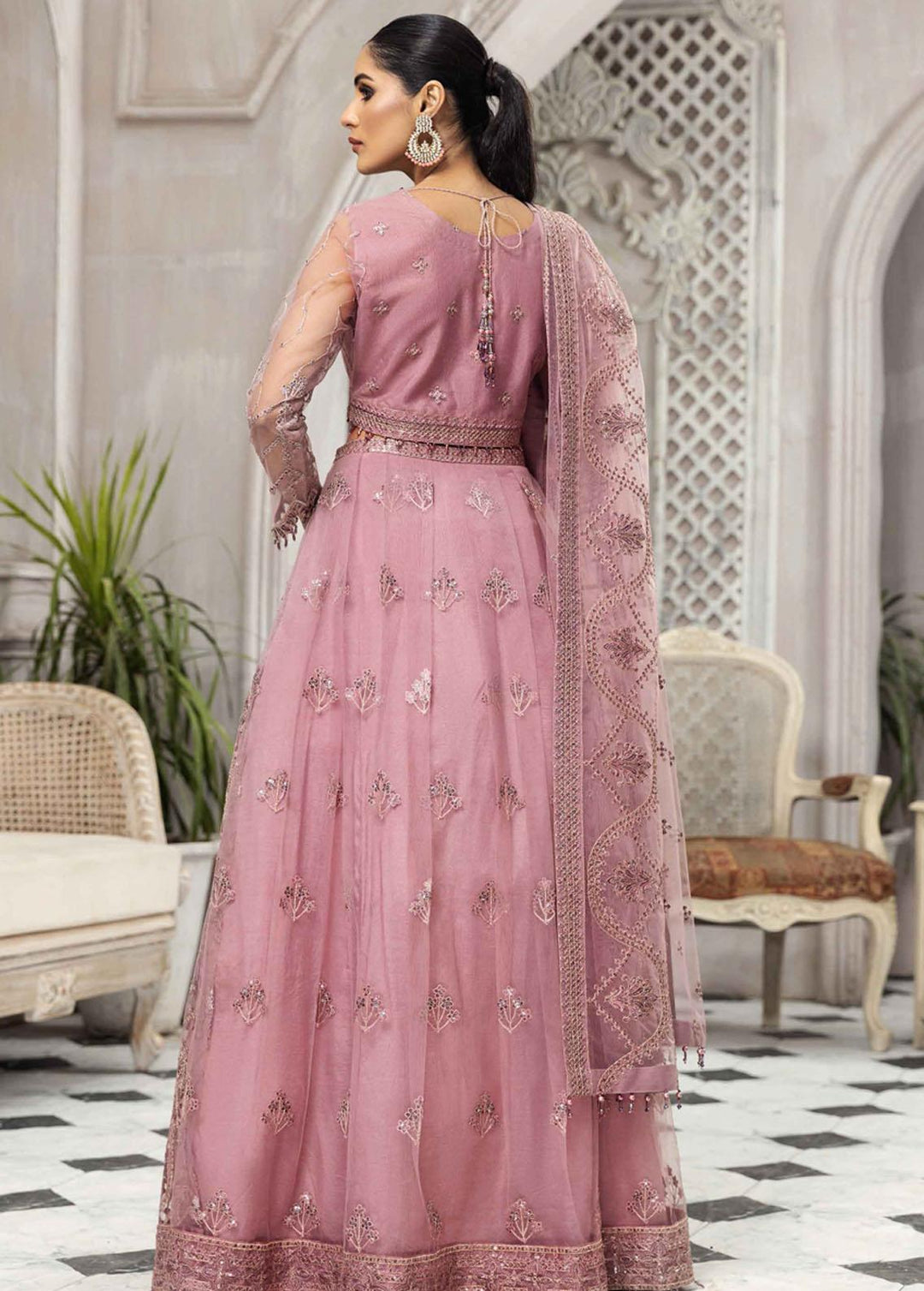 Ek Dastaan By Alizeh Fashion Embroidered Net Suits Unstitched 3 Piece AFB22ED 01 Mahpera - Festive Collection