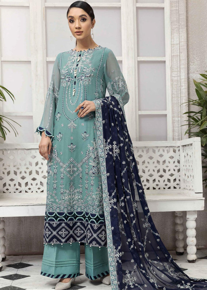 Ek Dastaan By Alizeh Fashion Embroidered Chiffon Suits Unstitched 3 Piece AFB22ED 02 Shabab - Festive Collection