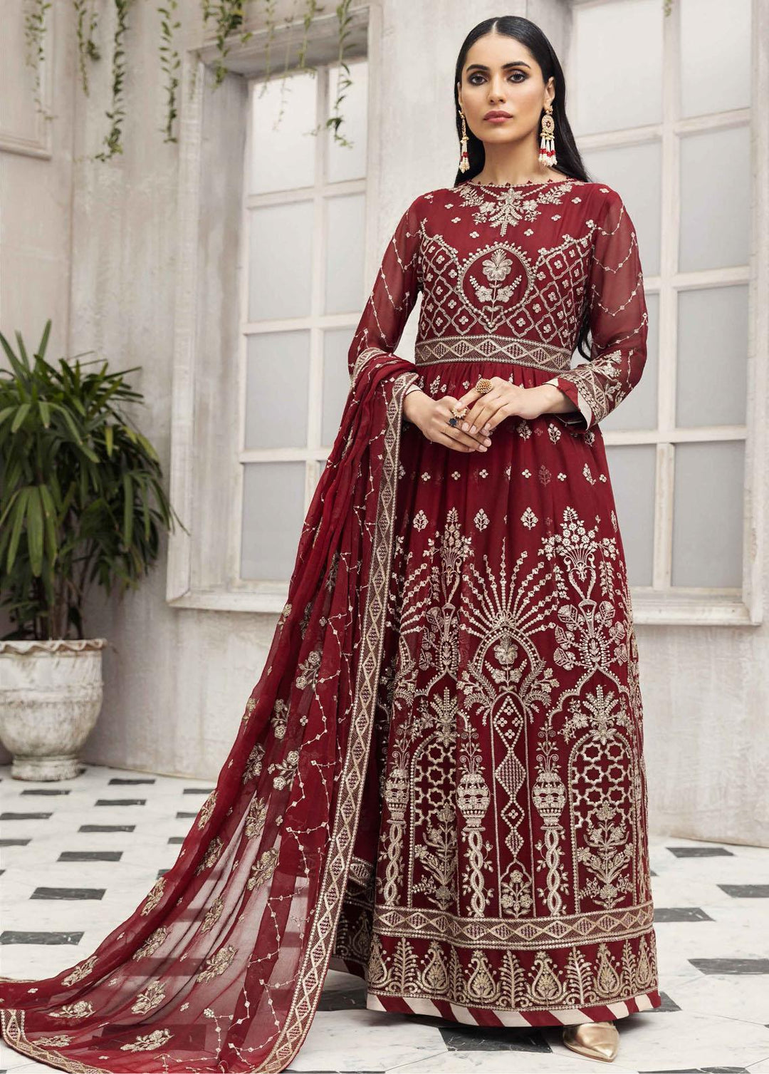 Ek Dastaan By Alizeh Fashion Embroidered Chiffon Suits Unstitched 3 Piece AFB22ED 03 Aashna - Festive Collection