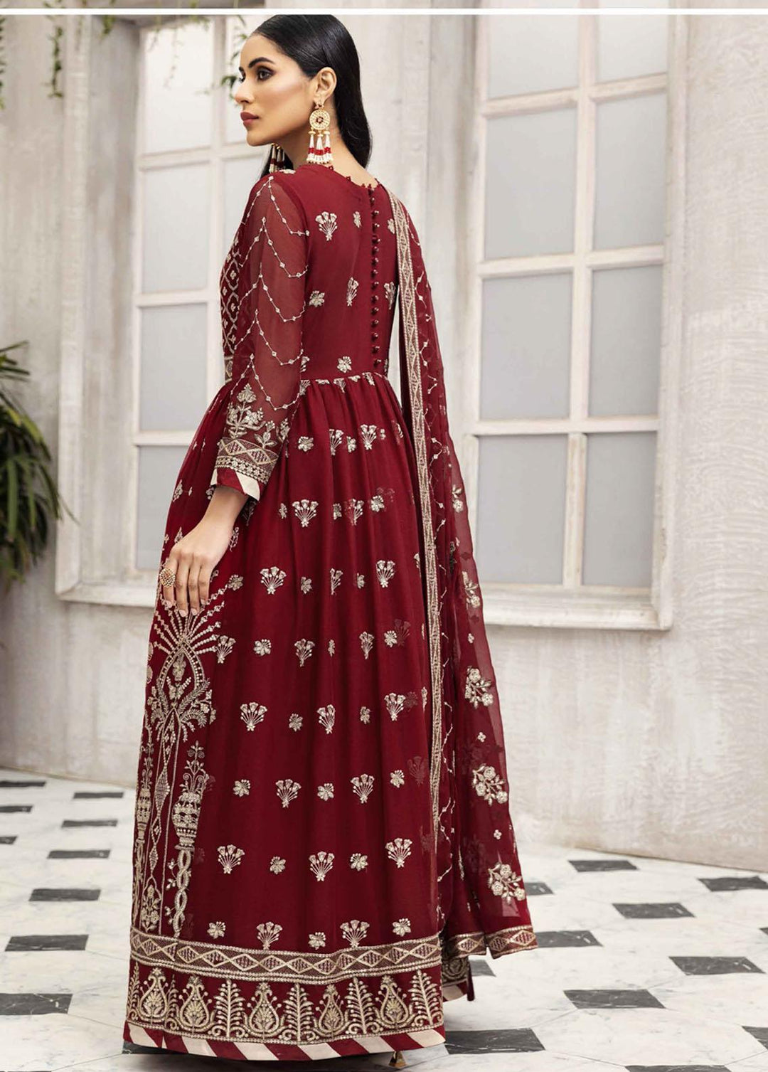 Ek Dastaan By Alizeh Fashion Embroidered Chiffon Suits Unstitched 3 Piece AFB22ED 03 Aashna - Festive Collection