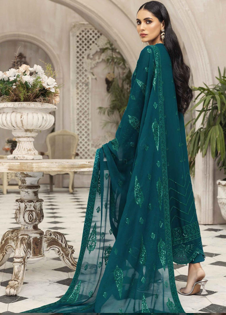 Ek Dastaan By Alizeh Fashion Embroidered Chiffon Suits Unstitched 3 Piece AFB22ED 09 Tabeer - Festive Collection